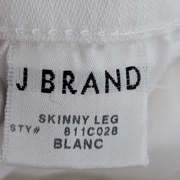 J Brand White Skinny Jeans 24 - Picture 5 of 5